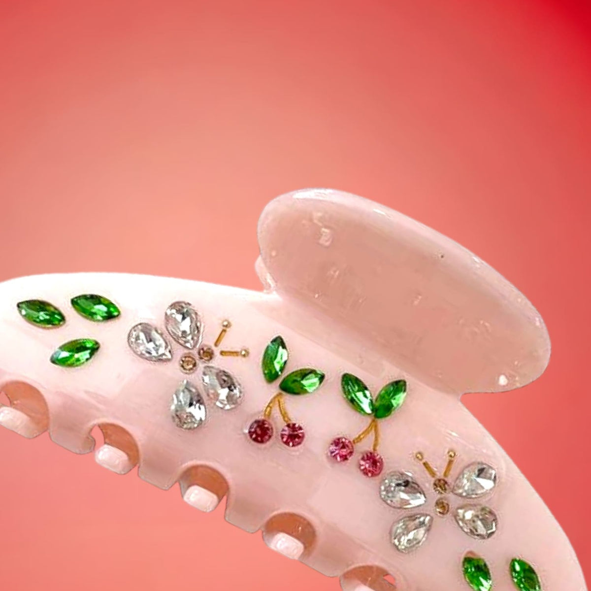 Emory Cherry Claw Clip - Pink 0523 - Barbiecore - Q223