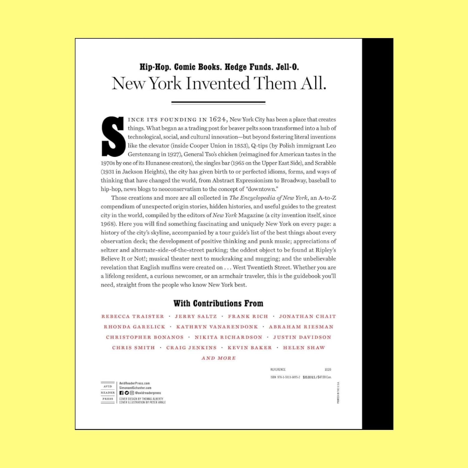Encyclopedia of New York Book - Gifts for Yorkers - New