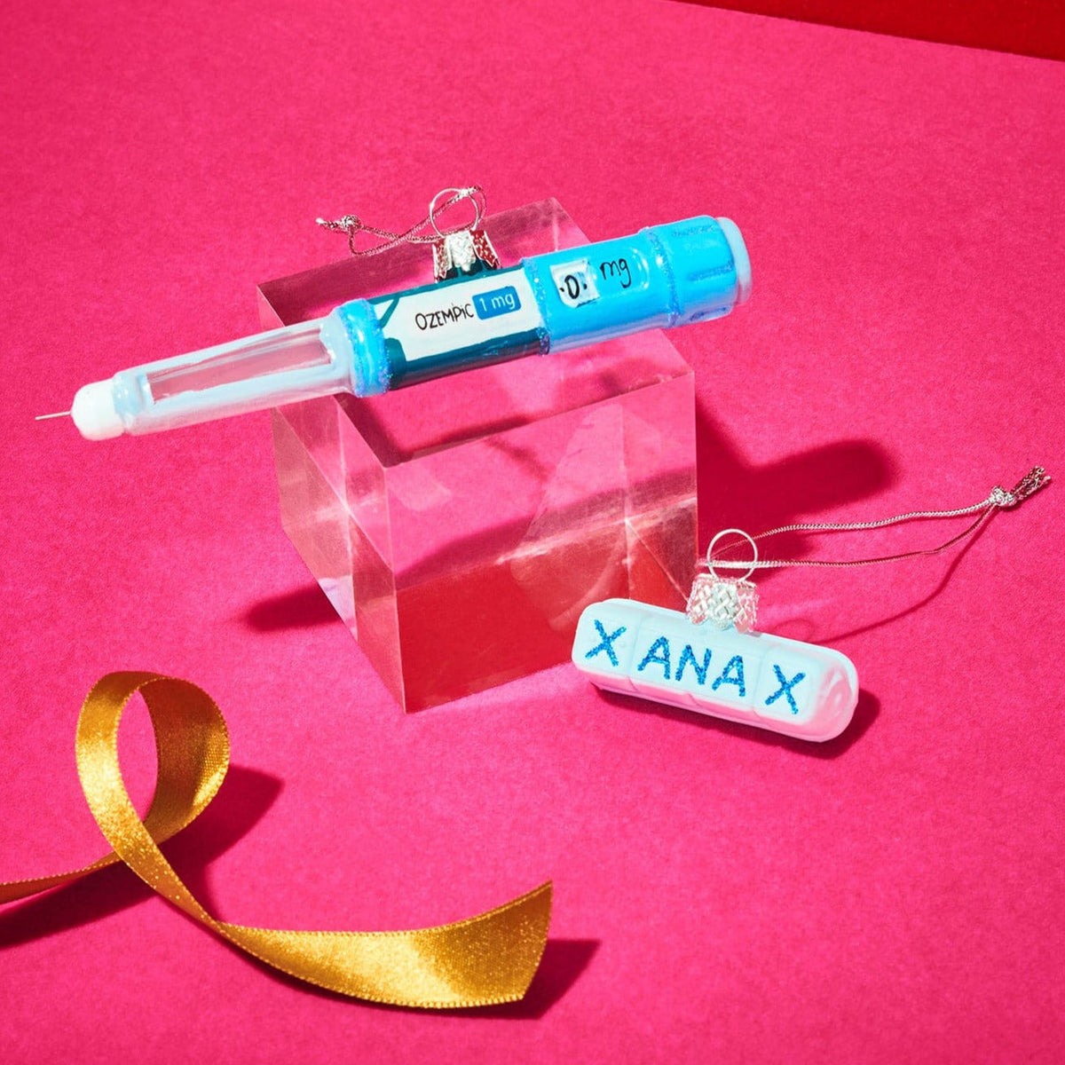 Extra Strength Xanax Ornament Anxiety Humor - Christmas