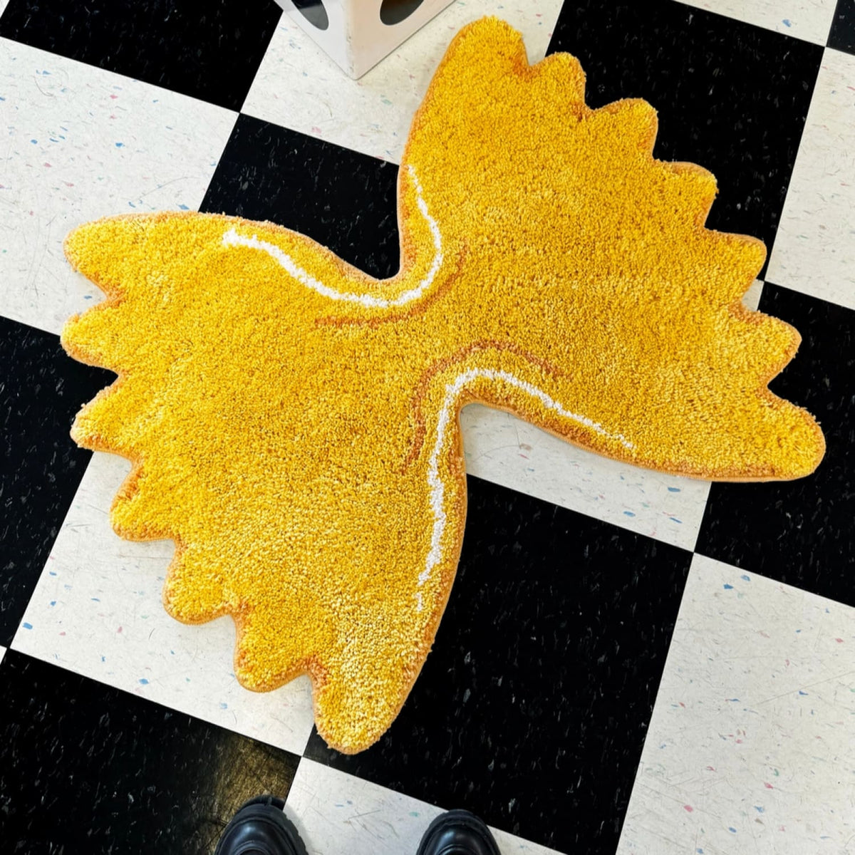 Farfalle Pasta Rug Accent - Back Soon Food Novelty Foodie