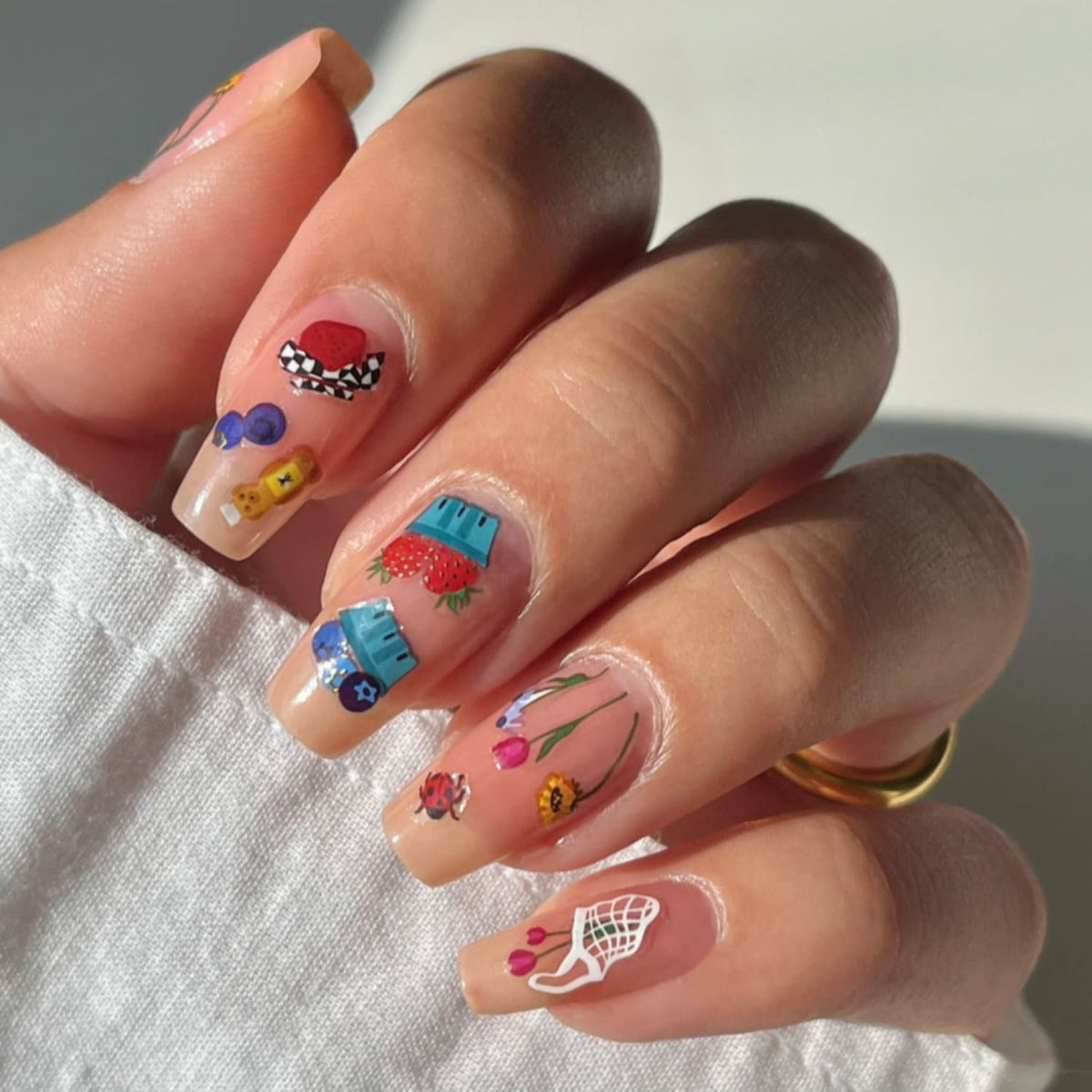 Farmer’s Market Nail Art Decals 90s Baby - Bff Gifts - Body