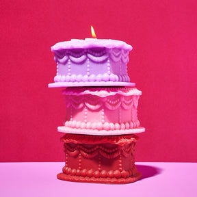 Birthday Bitch Heart Cake Candle Gifts - Boxed - Candle