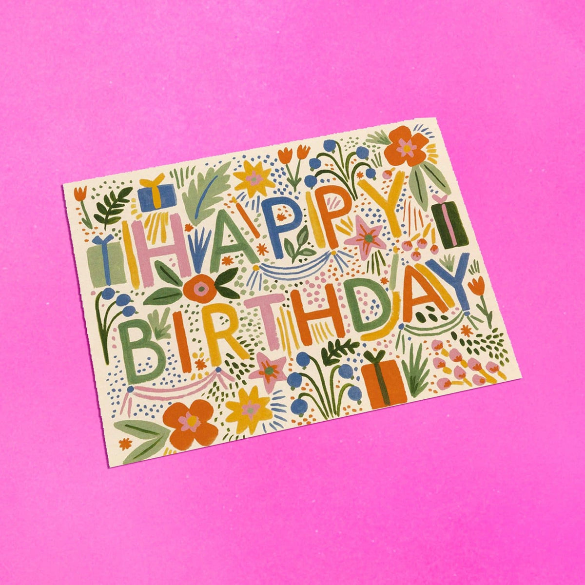 Fiesta Birthday Greeting Card Greeting Card - Groupbycolor -