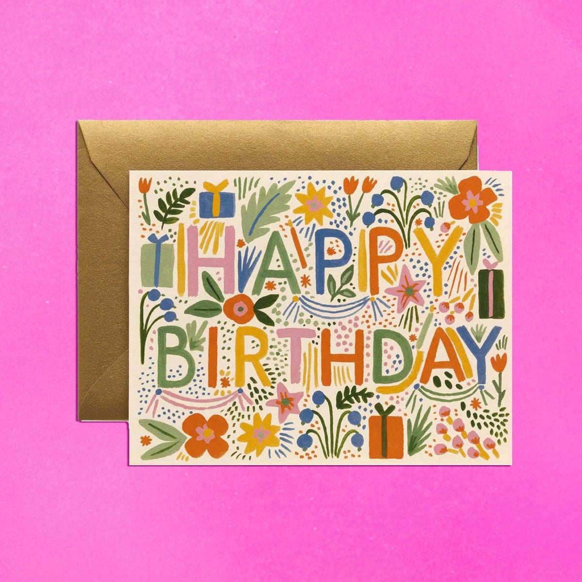 Fiesta Birthday Greeting Card Greeting Card - Groupbycolor -