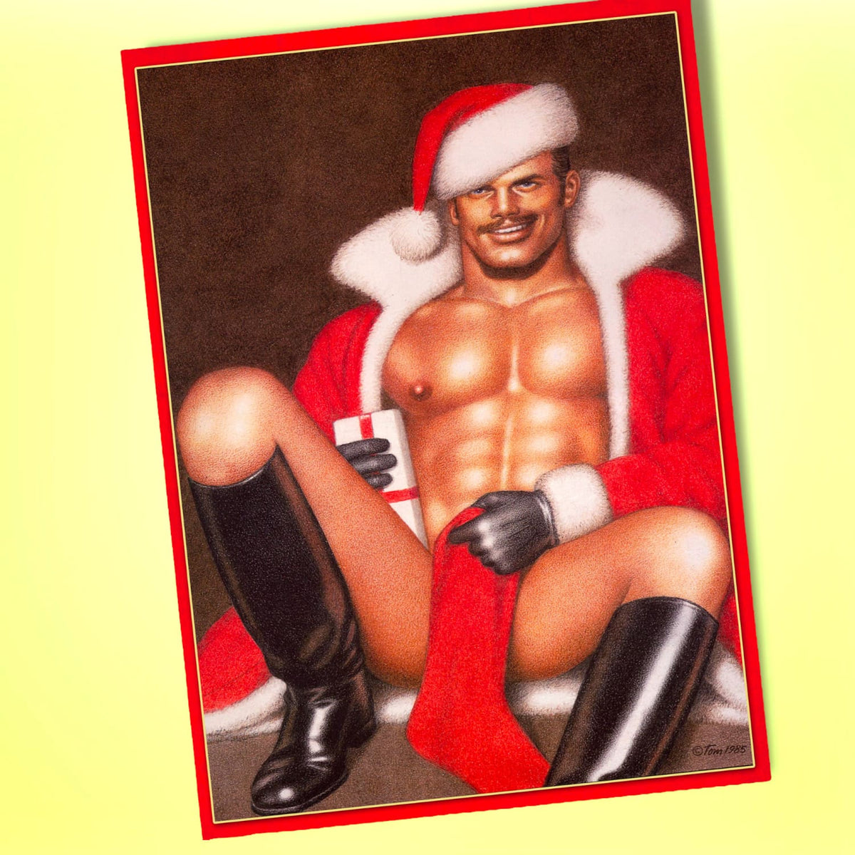 Tom of Finland Sexy Santa Holiday Card Christmas Card - 