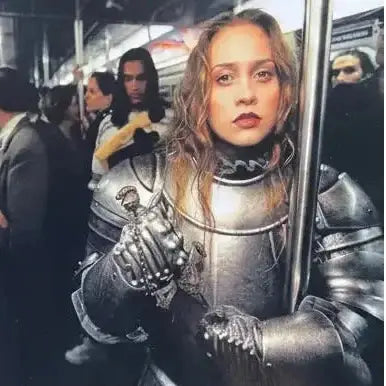 Fiona Apple in Armor Postcard Aw | Friends Nyc Brooklyn Ny