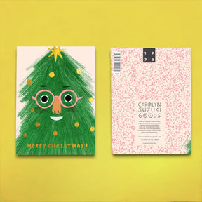 Fir Face Holiday Card Carolyn Suzuki - Christmas - Holiday -