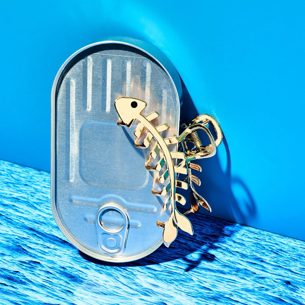 Fish Bone Hair Claw - Gold Cute Hair Accessories - Fish -