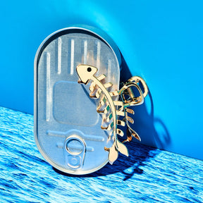 Fish Bone Hair Claw - Gold Cute Hair Accessories - Fish -