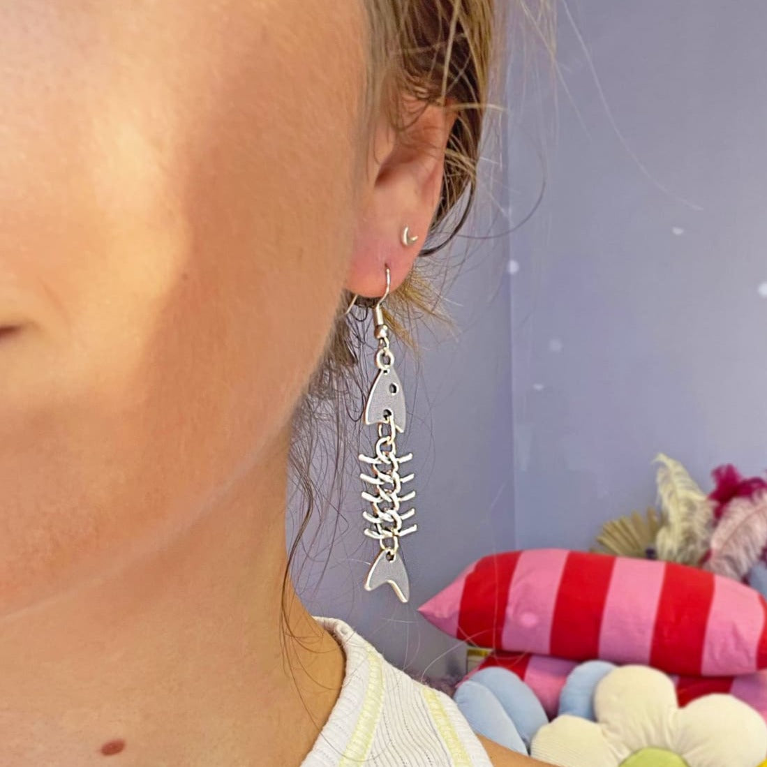 Fishbone Earrings Accessories - Cute Earring - Earrings