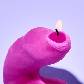 Flaccid Phallus Candle - Pink Boyfriend Gifts - Candle -