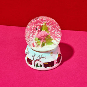 Flamingo Snow Globe Onsite25 - Xdiscountable - Xmas25