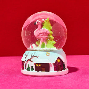 Flamingo Snow Globe Onsite25 - Xdiscountable - Xmas25