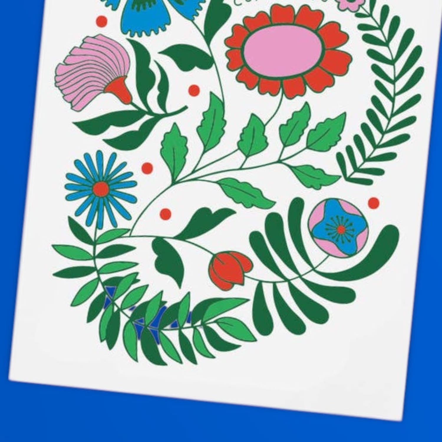 Floral Congrats Greeting Card A2 - Congrats