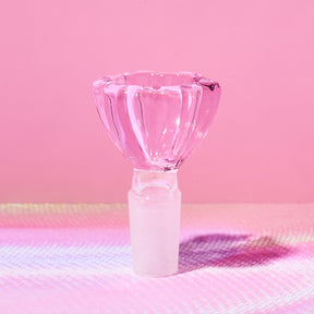 Flower Glass Bowl - Pink Aesthetic Smoke - Bong - Bongs