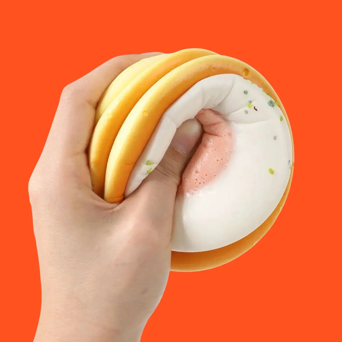 Fluffy Egg Pancakes Squishy Stress Toy | Friends Nyc