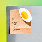 Egg Quarter Food Magnet Accessory - Egg Magnet - Food