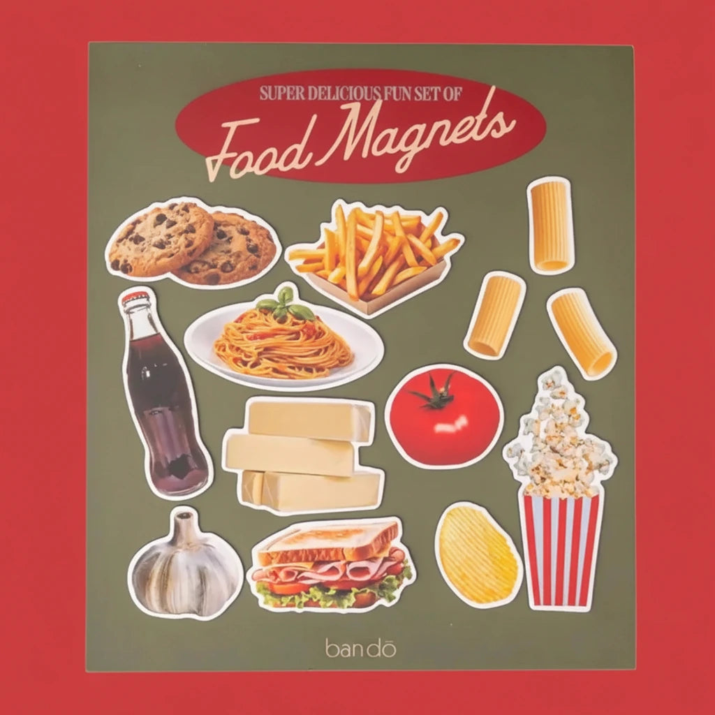 Food Fridge Magnets Set | Friends Nyc Brooklyn Ny