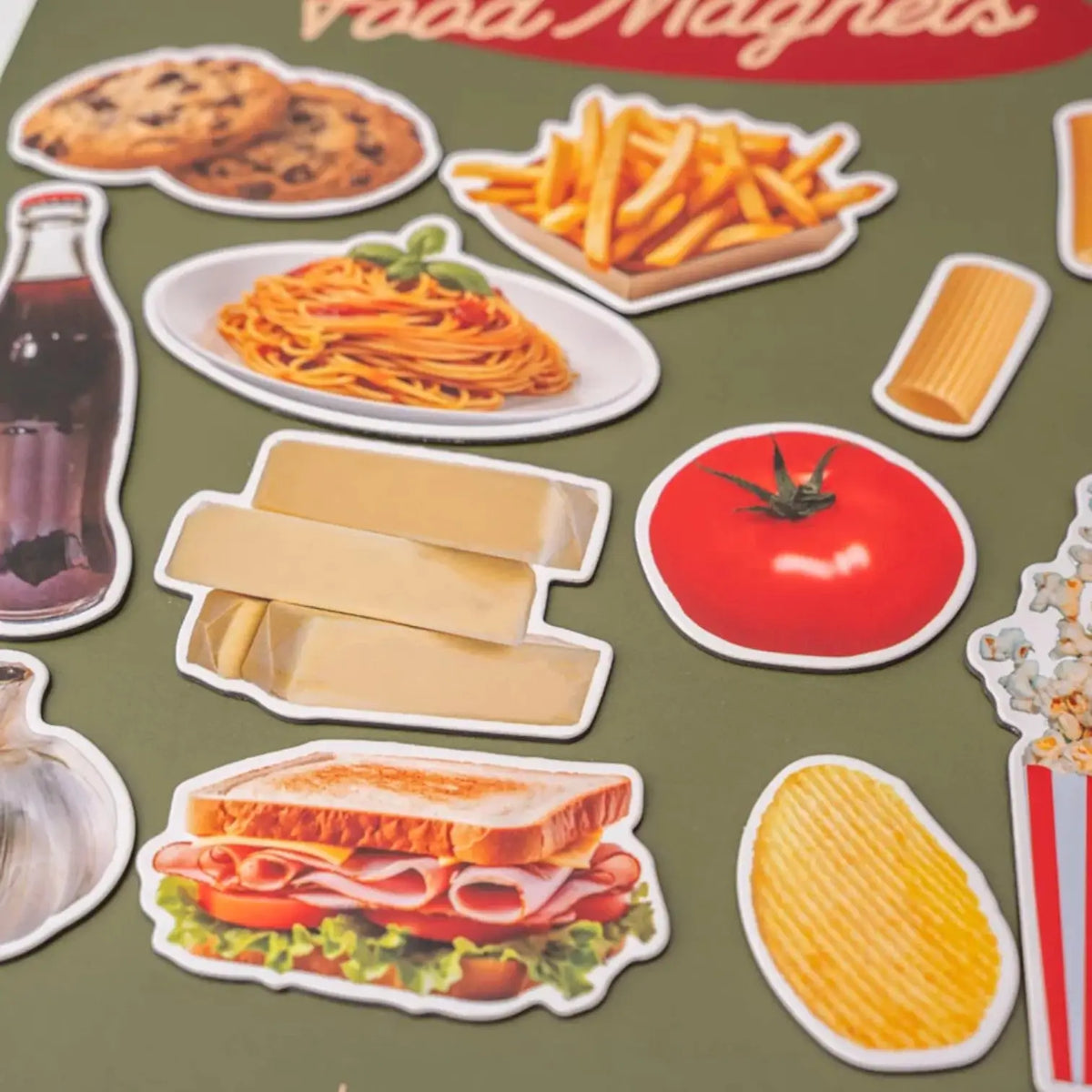Food Fridge Magnets Set | Friends Nyc Brooklyn Ny
