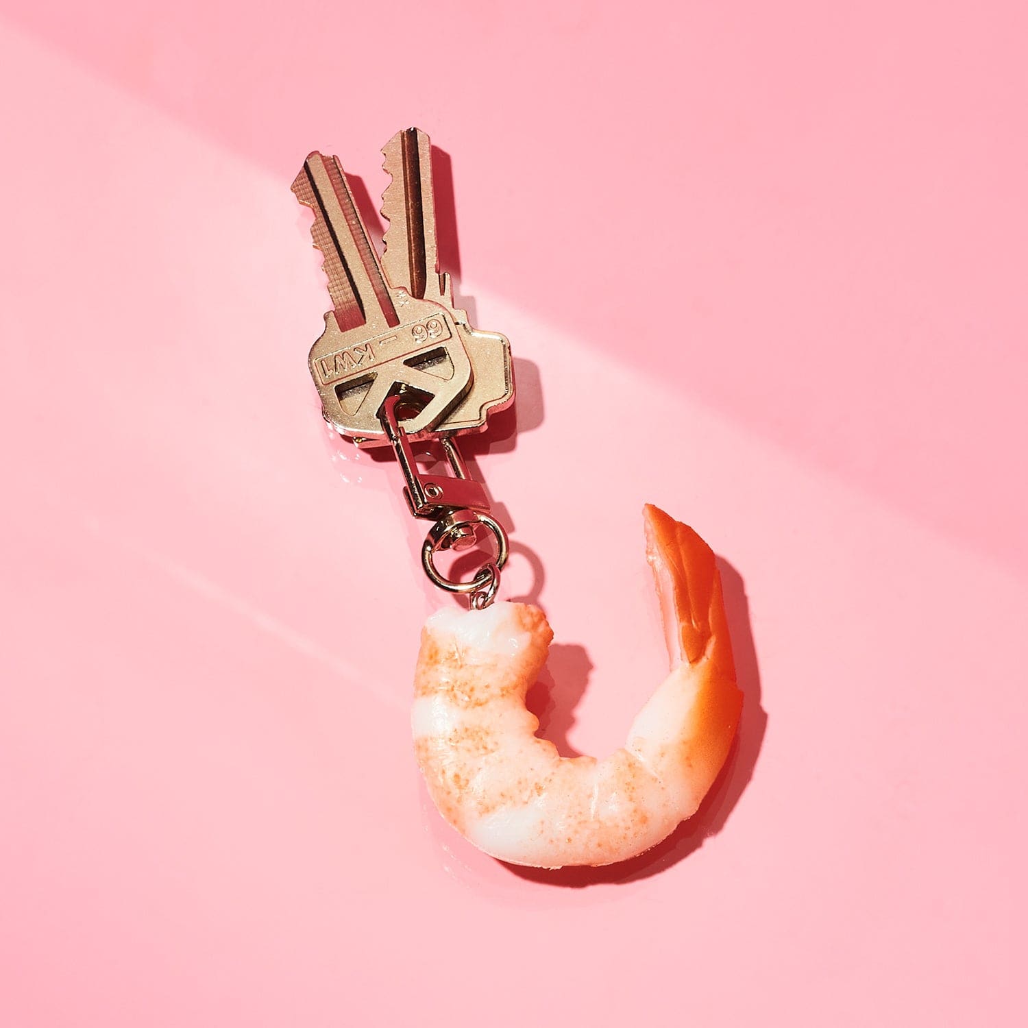 Food Keychain - Shrimp Dad - Food Novelty - Funny Keychain