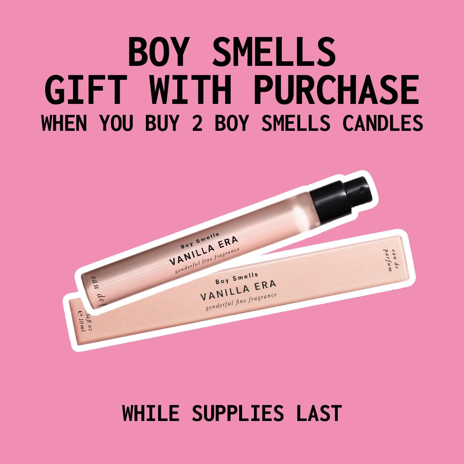 Free Boy Smells Vanilla Era Travel Perfume Spray - Gift