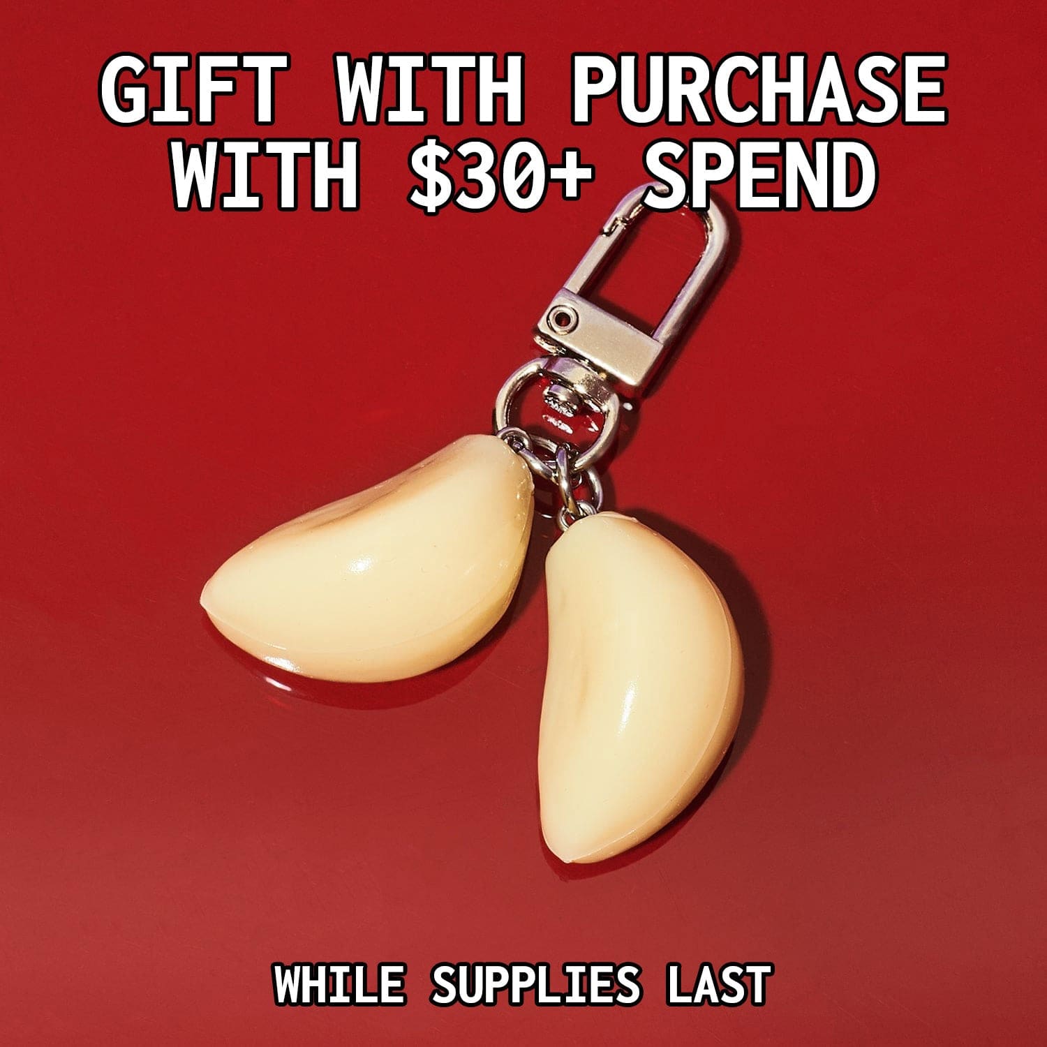 Free Gift with Purchase Double Garlic Keychain __hidden