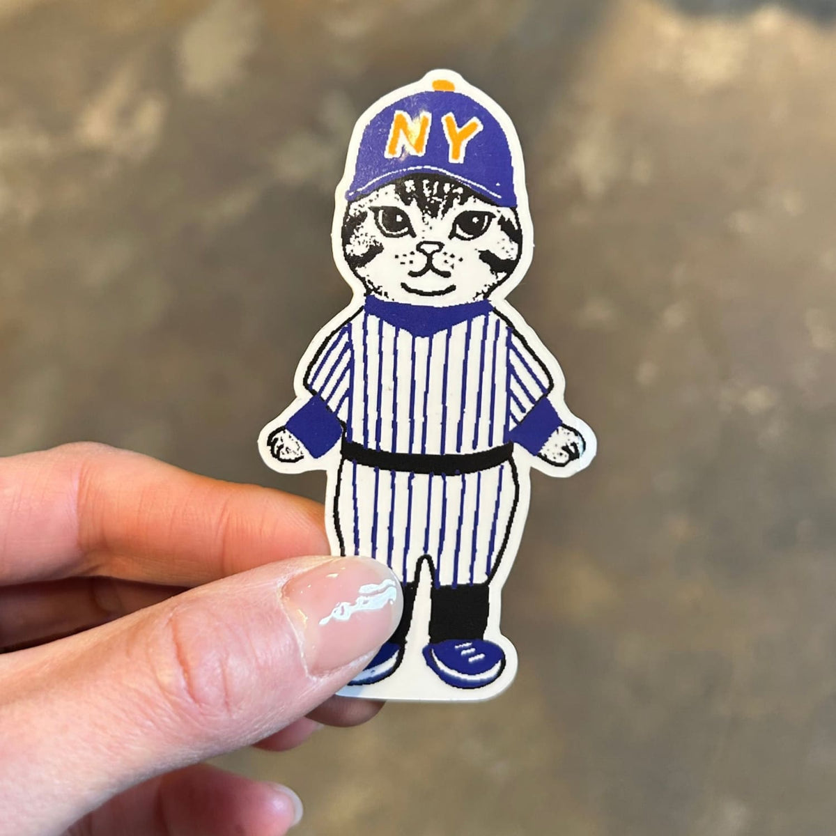 Friends Nyc Baseball Cat Sticker Baseball - Cat - Lover