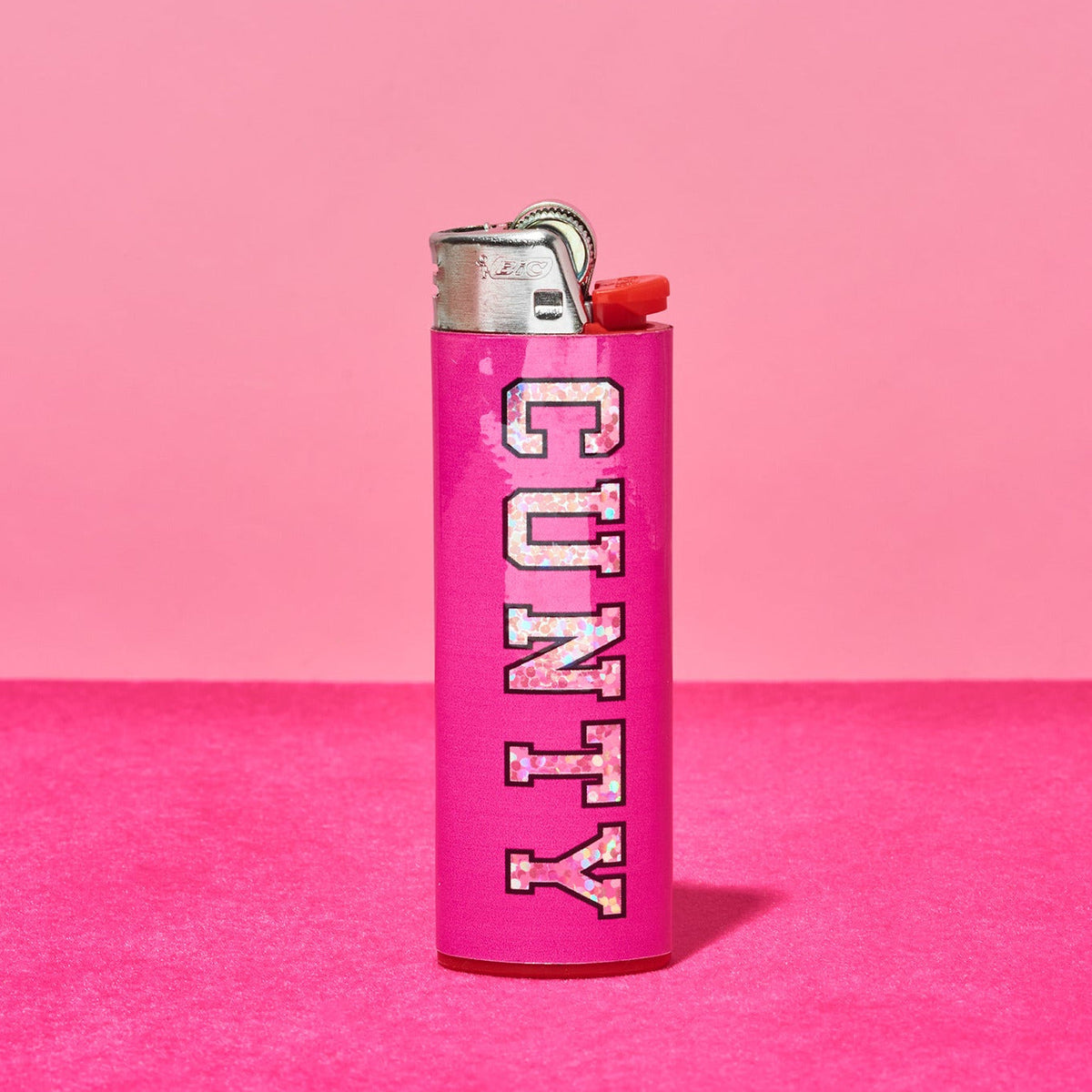 Friends Nyc Cunty Sparkle Lighter Varsity Letters - Glitter