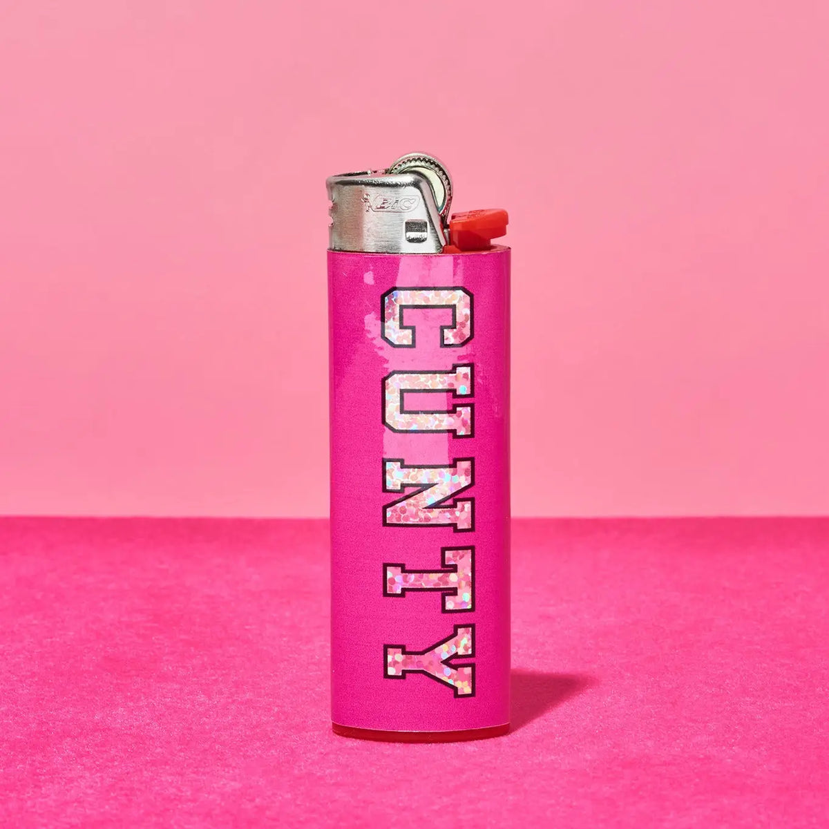 Friends Nyc Cunty Sparkle Lighter Varsity Letters - Glitter