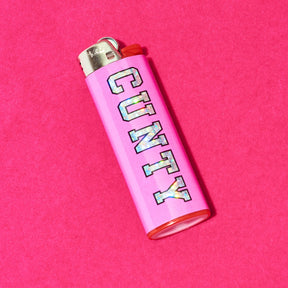 Friends Nyc Cunty Sparkle Lighter Varsity Letters - Glitter