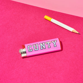 Friends Nyc Cunty Sparkle Lighter Varsity Letters - Glitter