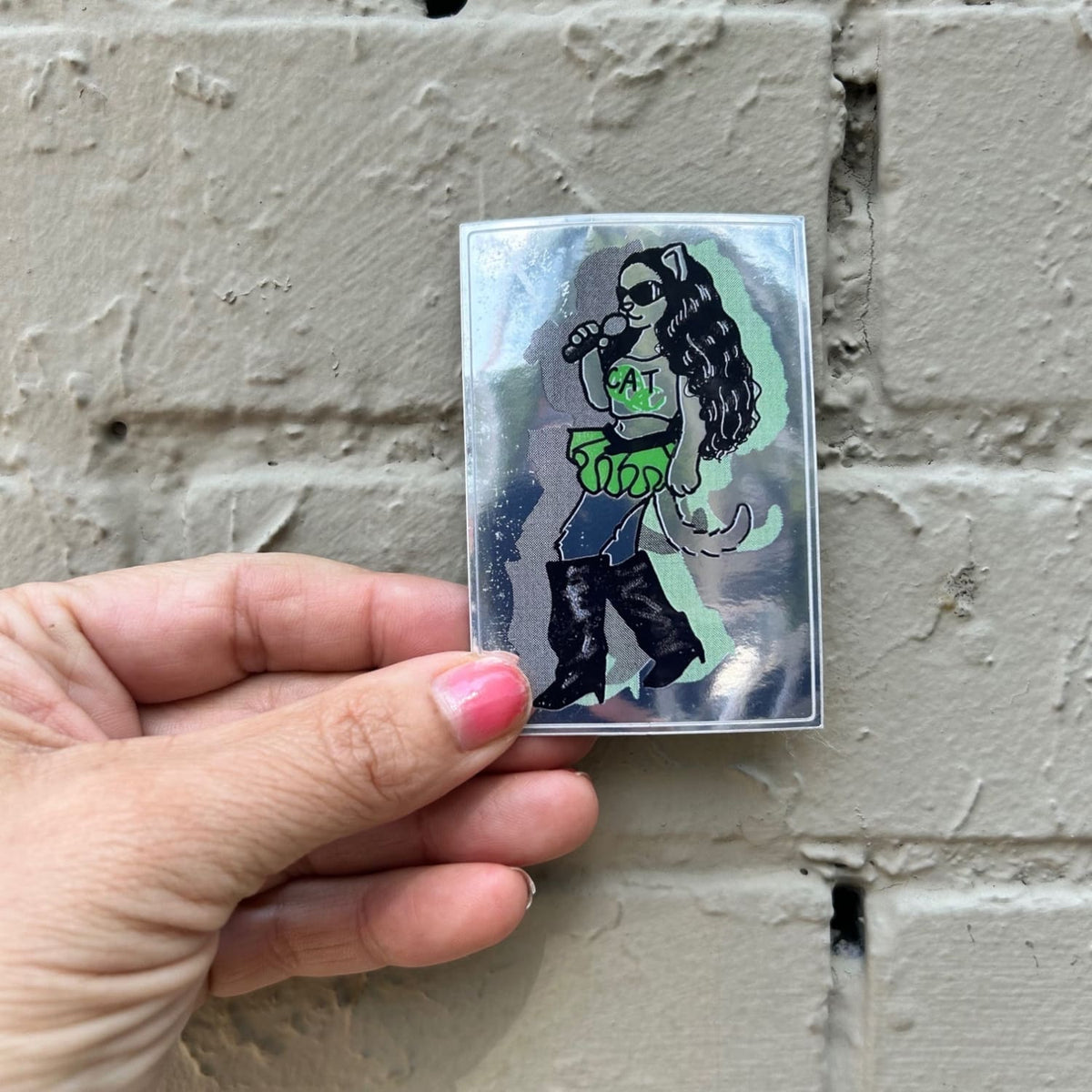 Friends Nyc Die Cut Sticker Brat Cat Brat - Cat