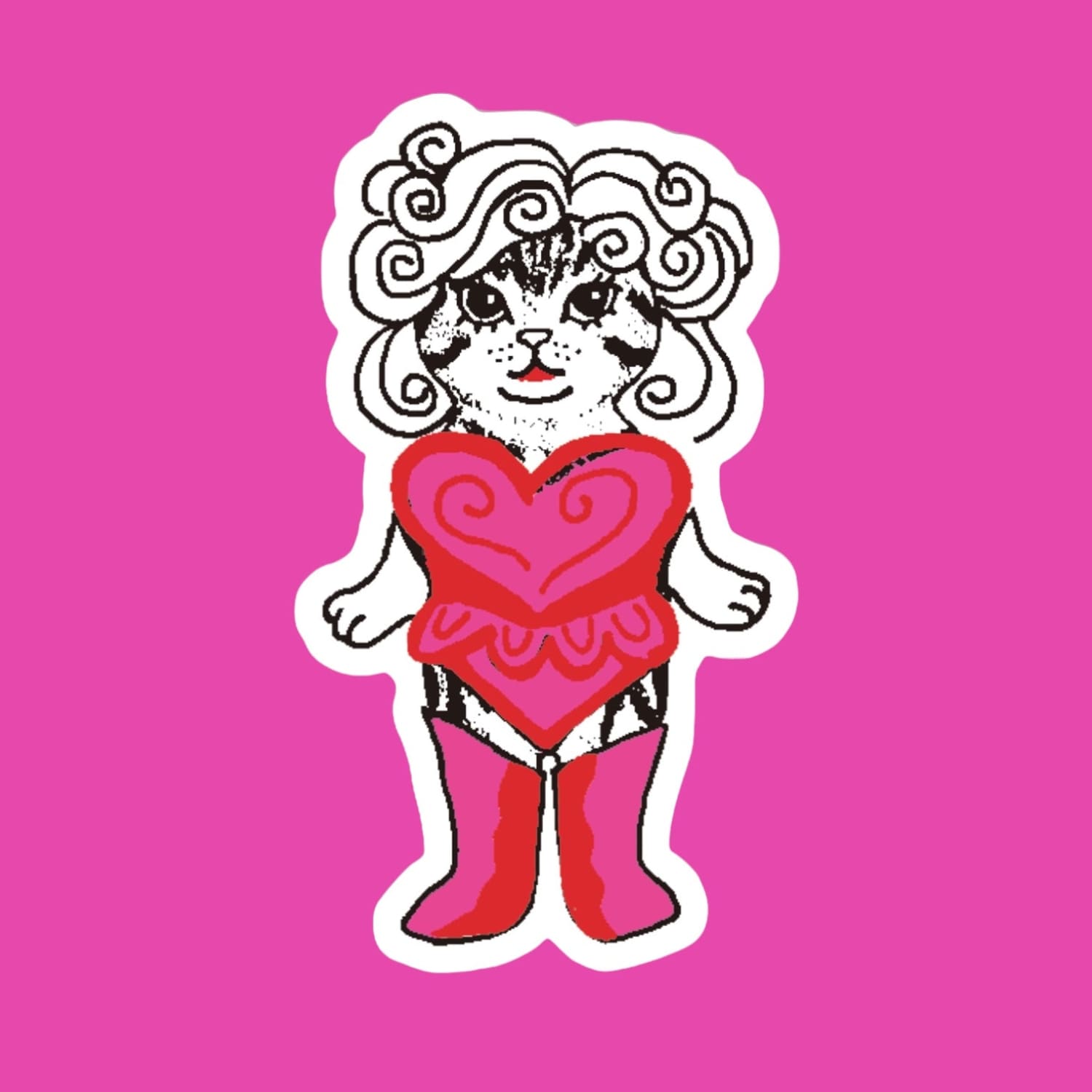 Friends Nyc Drag Queen Cat Sticker Cat - Lover Gifts