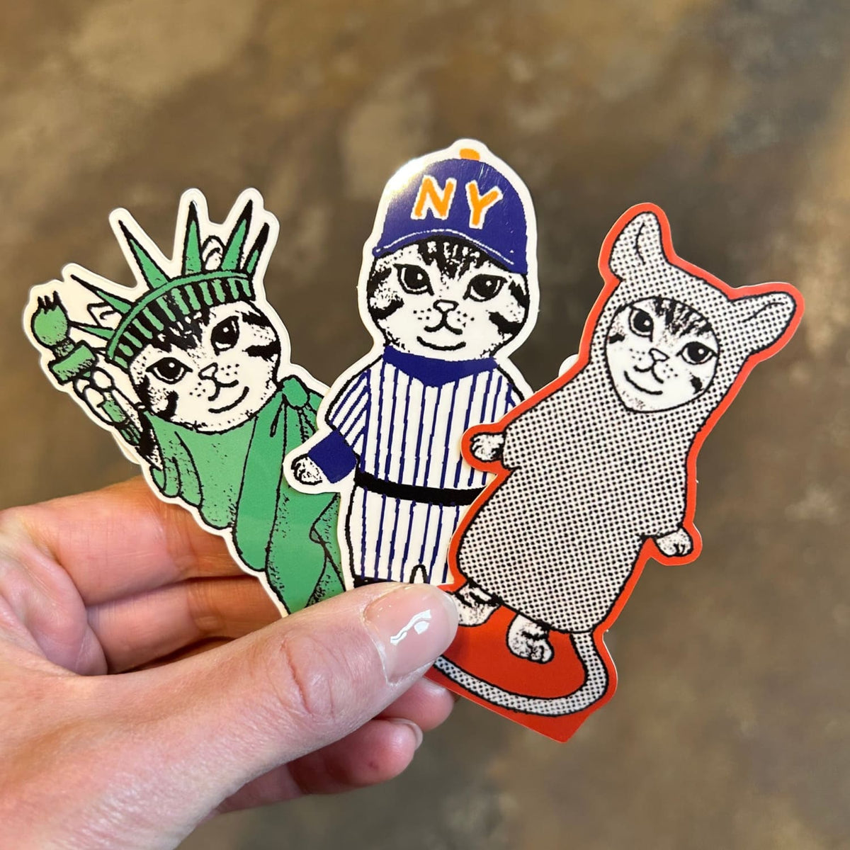 Friends Nyc Liberty Cat Sticker Cat - Novelty - Decorative