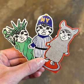 Friends Nyc Liberty Cat Sticker Cat - Novelty - Decorative