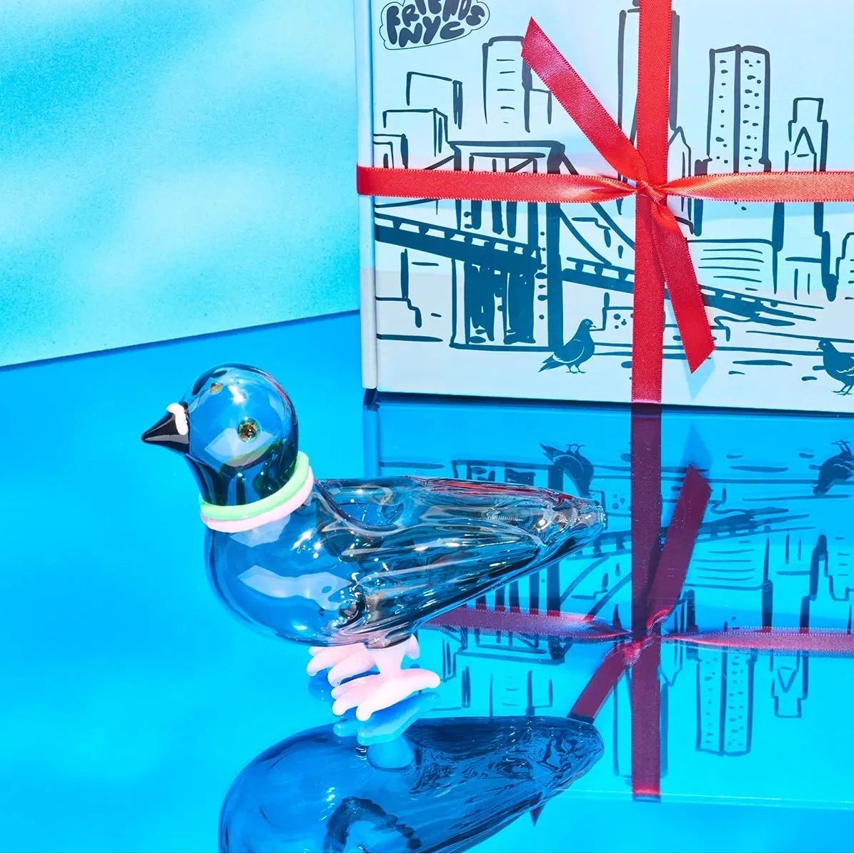 Friends Nyc Pigeon Pipe - Glass | Brooklyn Ny