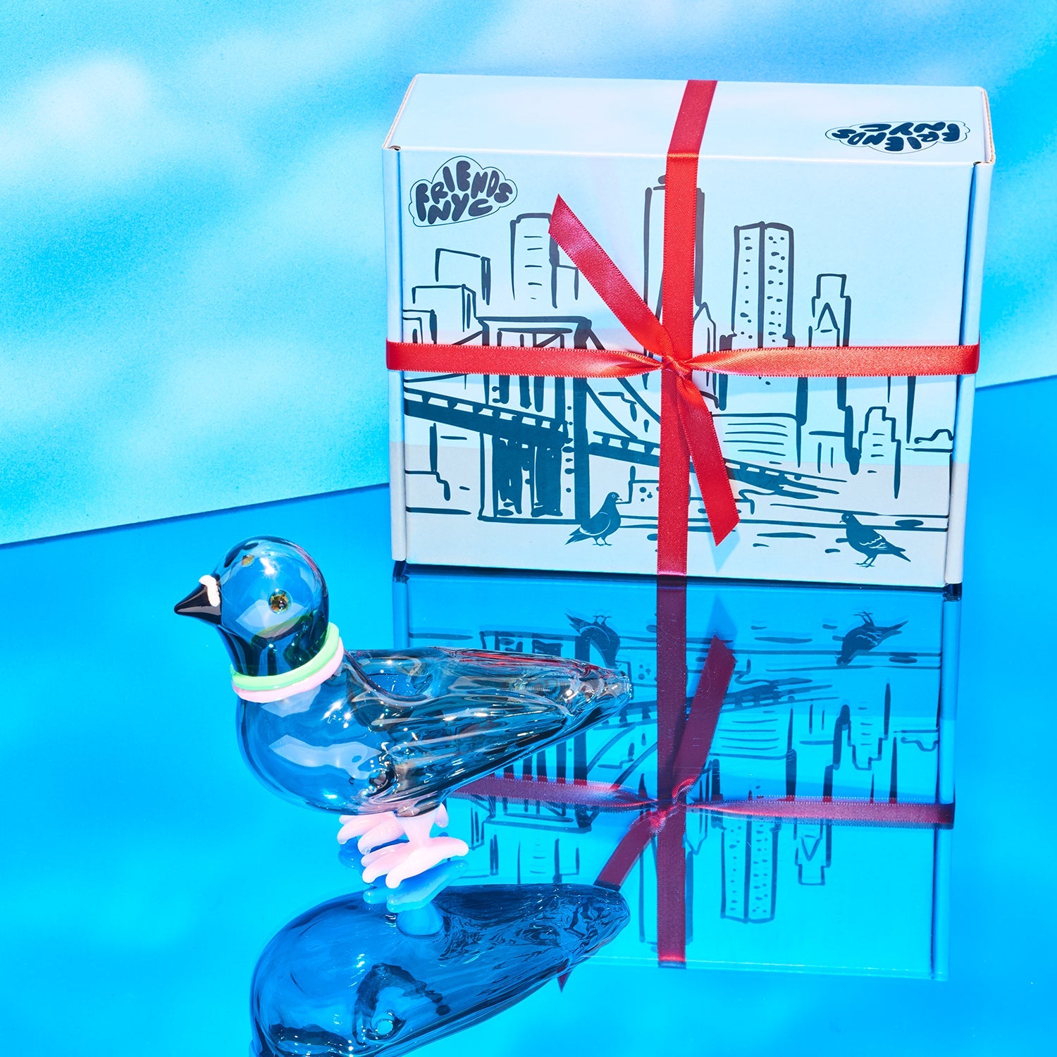 Friends Nyc Pigeon Pipe - Glass | Brooklyn Ny