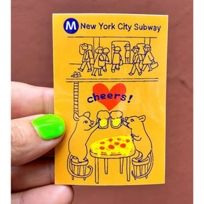 Friends Nyc Pizza Rat Subway Sticker Bff Gifts Decorative
