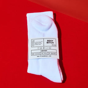 Friends Nyc Red Sexy Bitch Tube Socks - Unisex Fn Red
