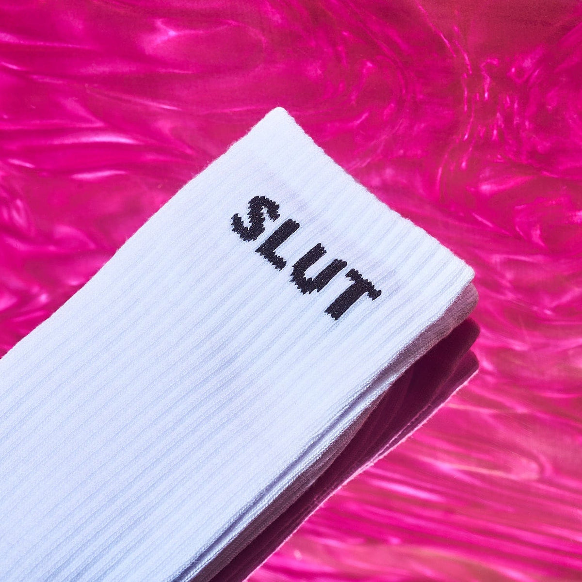 Friends Nyc Slut Socks - Unisex Artist Made - Athletic Tube