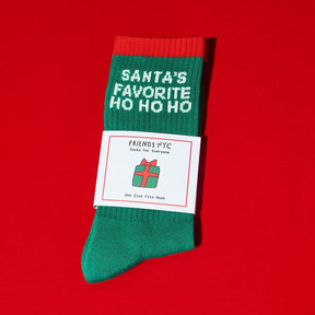 Friends Nyc Tube Socks Fn Santa’s Favorite Ho Christmas