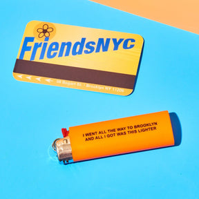 Brooklyn Orange Bic Lighter - i Went All the Way Brooklyn
