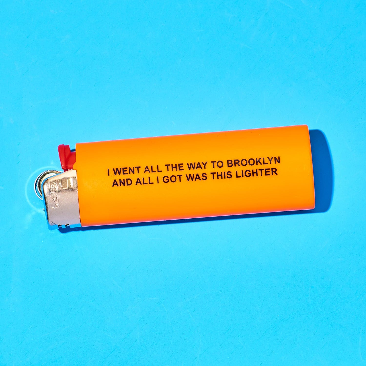 Brooklyn Orange Bic Lighter - i Went All the Way Brooklyn