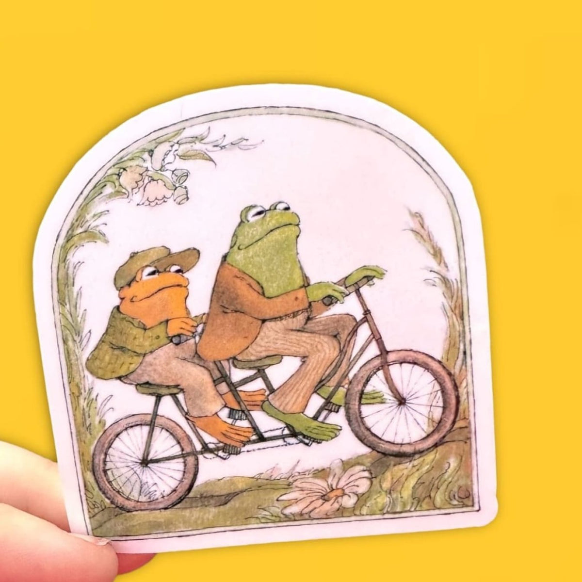 Frog and Toad Sticker Decorative Sticker - Made in the Usa