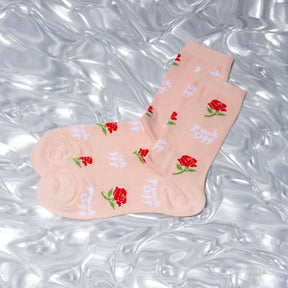 Fuck off Rose Women’s Crew Socks Bff Gifts - Crew Socks