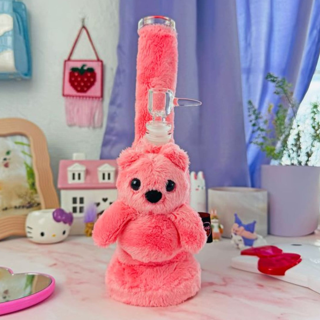 Furry Friend Teddy Bong Aesthetic Bong - Kitsch