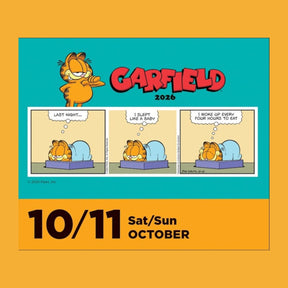Garfield 2026 Day to Calendar Calendar Calendar26 Cartoon