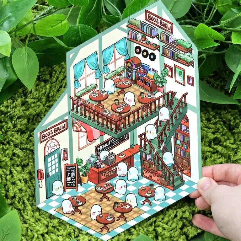 Ghost Cafe Room Sticker Activity Sheet | Friends Nyc