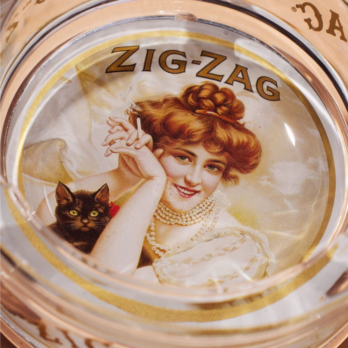 Zig-zag Glass Ashtray