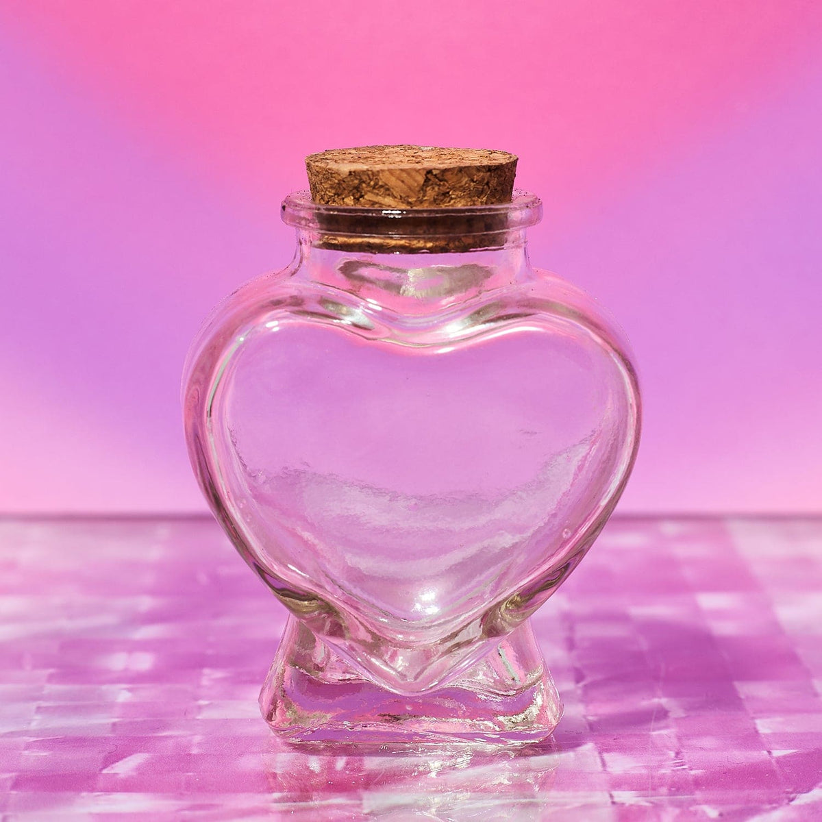 Mini Glass Heart Stash Jar - Cute Favor Jars Y2K Aesthetic Home